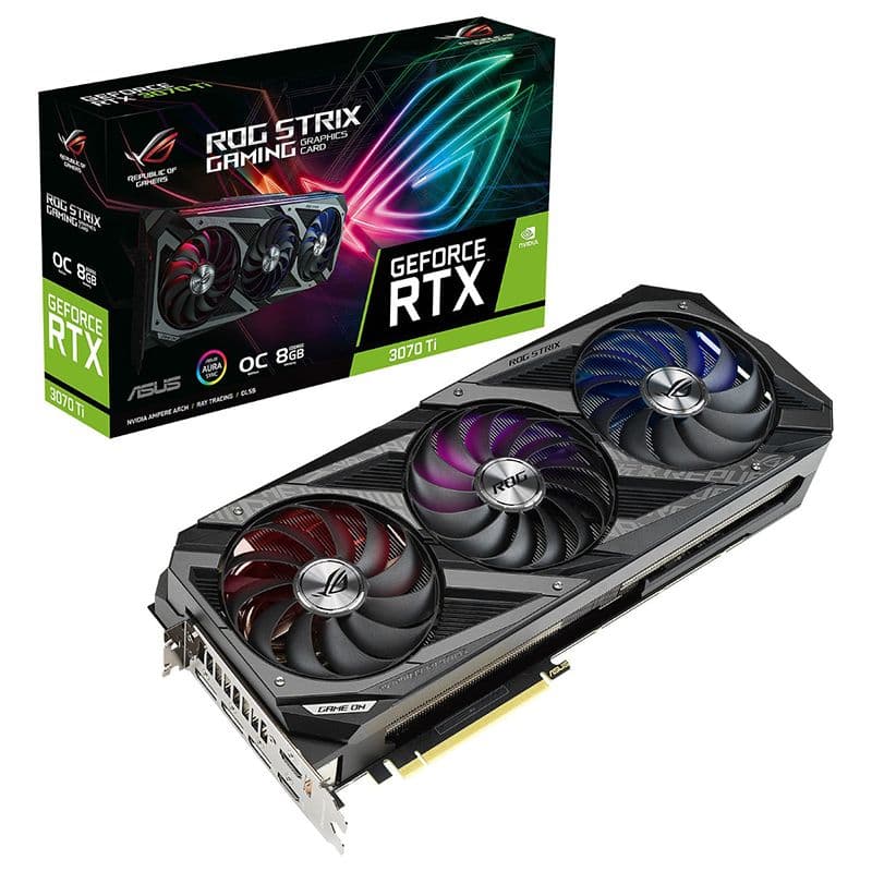 Asus ROG Strix GeForce RTX 3070 Ti OC Edition Graphics Card - 8GB GDDR6X (ROG-STRIX-RTX3070TI-O8G-GAMING)
