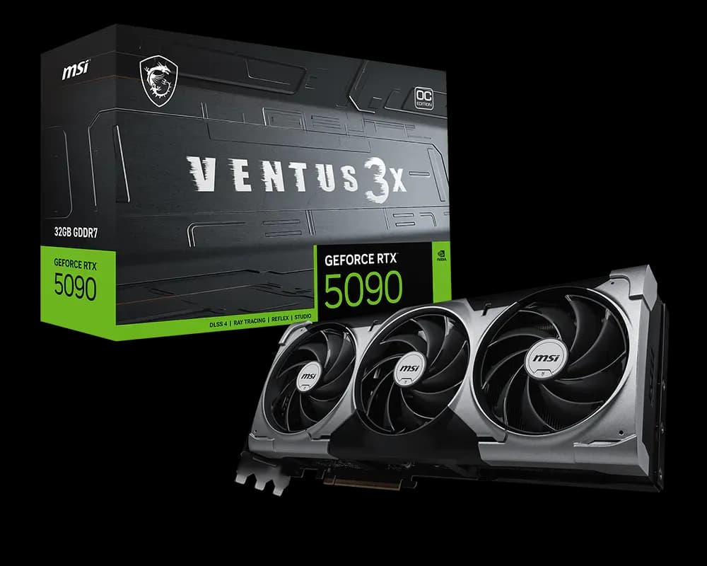 MSI RTX 5090 32G Ventus 3X OC (32GB GDDR7 | 512-bit | 2452 MHz Core Clocks | Triple FAN)