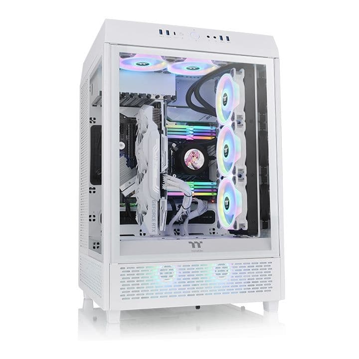 Thermaltake Tower 500 Snow CASE White/Win/SPCC/Tempered Glass*3/120mm Standard Fan*2