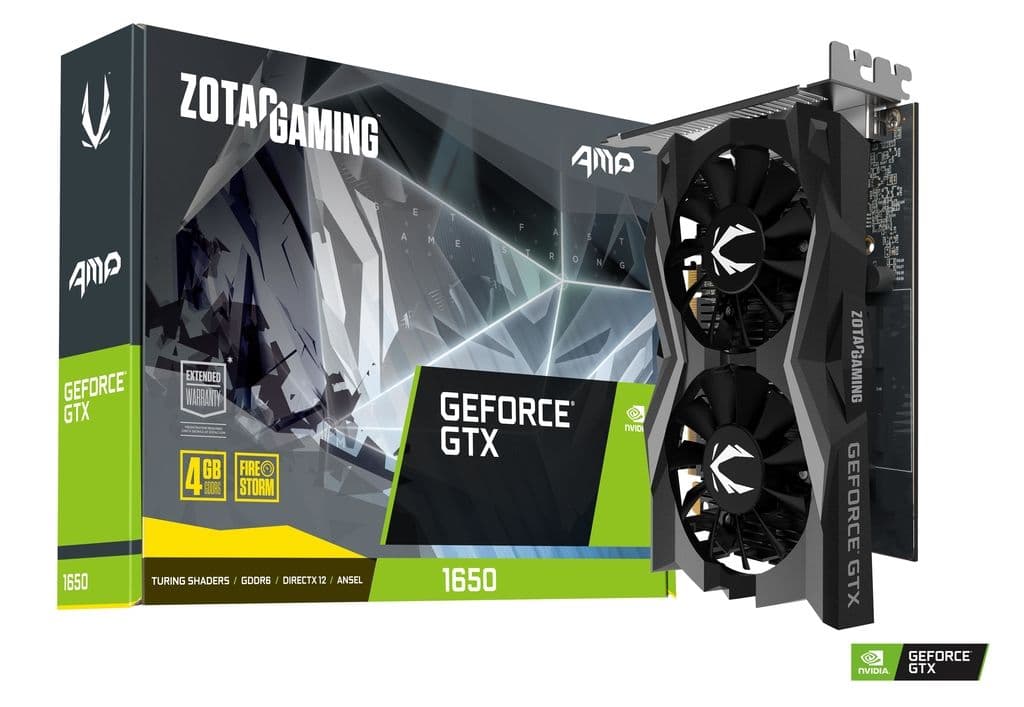 Zotac Gaming GeForce GTX 1650 AMP 4GB GDDR6 Graphics Card